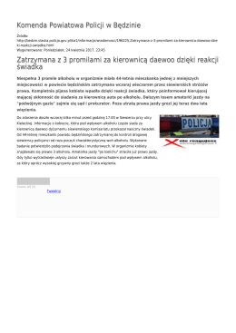 Generuj PDF - Komenda Powiatowa Policji w Będzinie