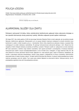 Generuj PDF - Policja Ł&oacute;dzka