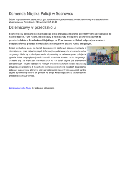 Generuj PDF - Komenda Miejska Policji w Sosnowcu