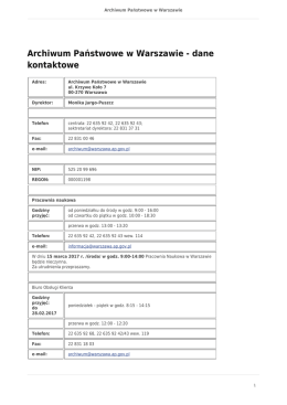 Archiwum Państwowe w Warszawie