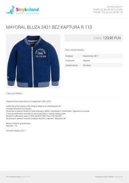mayoral bluza 3421 bez kaptura r.110