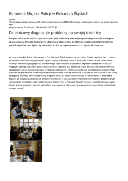 Generuj PDF - Komenda Miejska Policji w Piekarach Śląskich