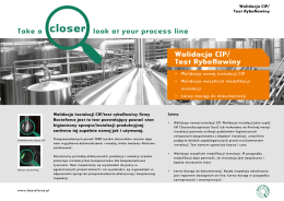 Walidacja CIP/ Test Ryboflawiny
