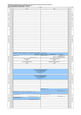 Plany zajęć - dzienni \(letni\) 2016-2017 - 02.03.17r