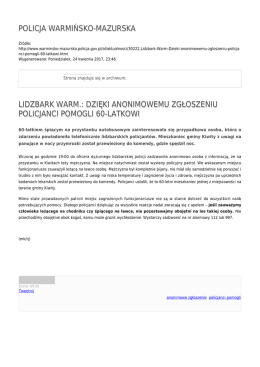 Generuj PDF - Policja Warmińsko