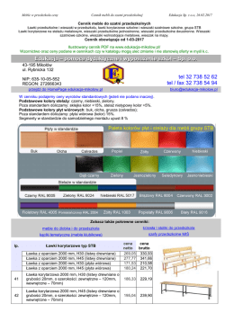 Wieszaki i ławki korytarzowe