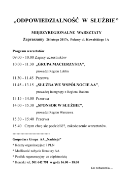 odpowiedzialność w służbie - No
