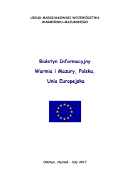 Biuletyn Informacyjny Warmia i Mazury, Polska, UE - styczeń
