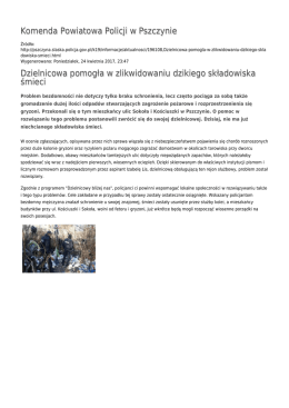 Generuj PDF - Komenda Powiatowa Policji w Pszczynie