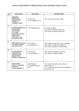 katalog zniżek