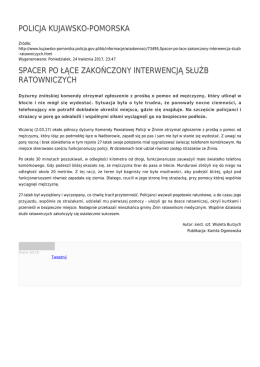 policja kujawsko-pomorska spacer po łące zakończony interwencją