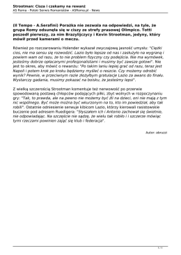 Strootman: Cisza i czekamy na rewanż