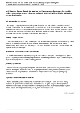 Wersja PDF - AS Roma.pl