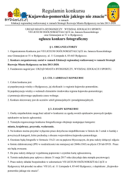 Regulamin konkursu