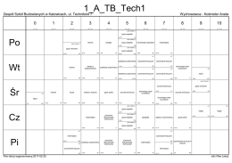 Plan lekcji dla klas