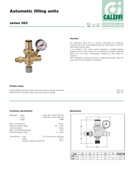 Automatic filling units