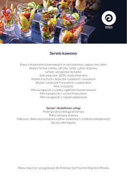 Serwis kawowy - Premium Catering