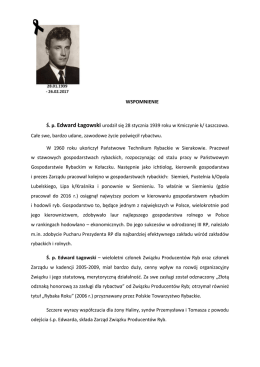 WSPOMNIENIE Ś. p. Edward Łagowski urodził się 28 stycznia 1939