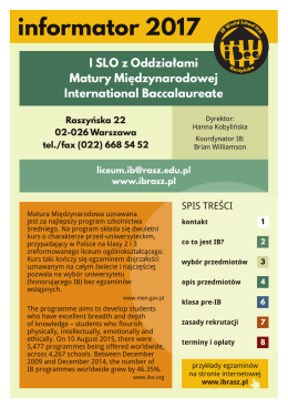 Broszura informacyjna