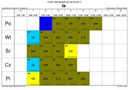 Po Wt Śr Cz Pi - Zesp&oacute;ł Szk&oacute;ł w Szubinie