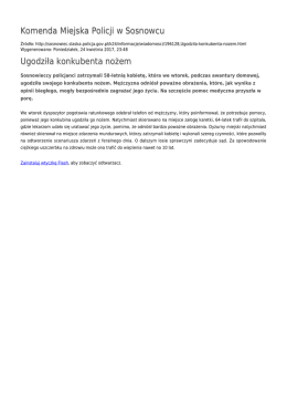 Generuj PDF - Komenda Miejska Policji w Sosnowcu