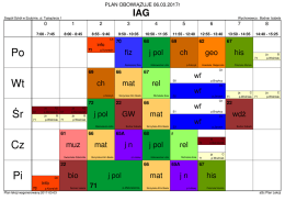 Plan Szczegółowy klas 1 – 3 Gim