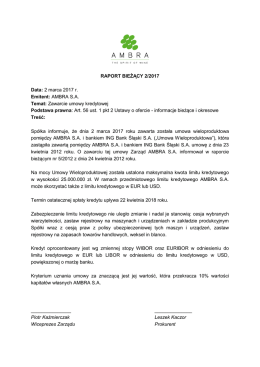 Zarząd Ambra S