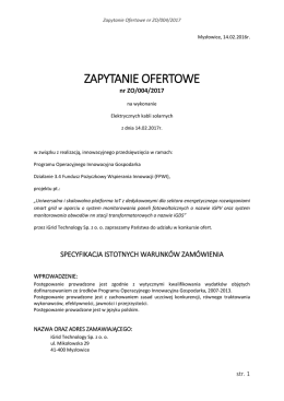 iGrid Technology - informacja o zam&oacute;wieniu nr 4