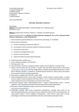 Gmina Miasto Świnoujście Świnoujście, dnia 1.03