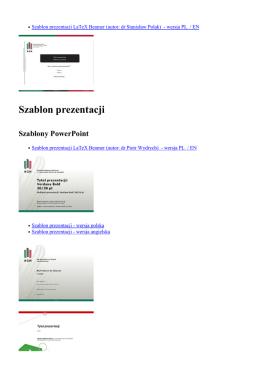 Szablon prezentacji