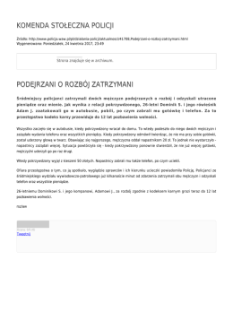 Generuj PDF - Komenda Stołeczna Policji