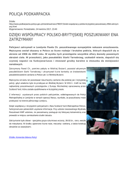policja podkarpacka dzięki współpracy polsko