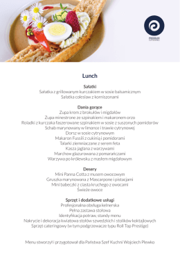 Zobacz przykładowe menu