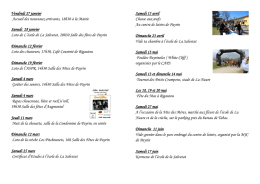 L`agenda de f&eacute;vrier &agrave; septembre 2017, manifestations organis&eacute;es