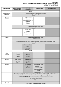 Annexe9-Calendrier Groupe passerelle