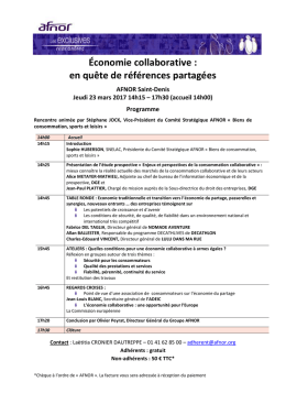 Consulter le programme