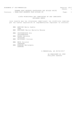 1 EXAMEN PROF.RESERVE PROFESSEUR DES ECOLES PRIVE