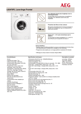 L63470FL Lave-linge Frontal