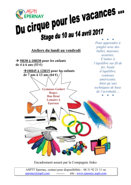 le flyer - ASPTT Epernay
