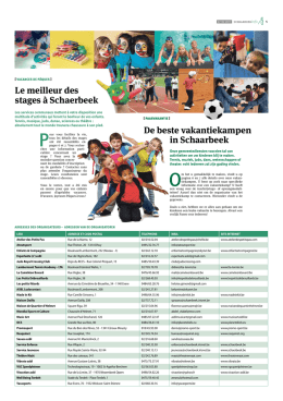 ADRESSES DES ORGANISATEURS