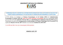 T&eacute;l&eacute;charger  - Universit&eacute; Virtuelle du S&eacute;n&eacute;gal
