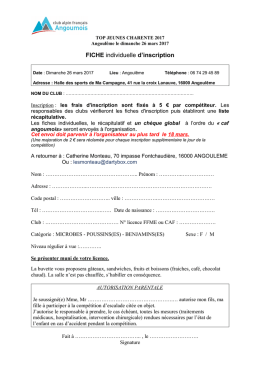 FICHE individuelle d`inscription