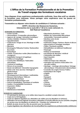 L`Office de la Formation Professionnelle et de la