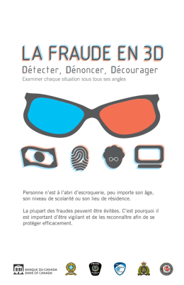 La fraude en 3D - Sûreté du Québec