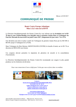 Consulter le communiqu&eacute; de presse relatif &agrave; la mise en place de la