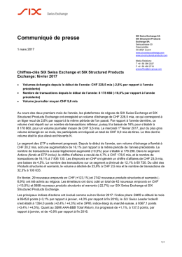 f&eacute;vrier 2017 - SIX Swiss Exchange