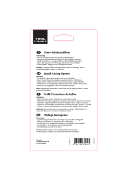 Uhren-Geh&auml;use&ouml;ffner Watch Casing Opener Outil d&acute;ouverture de