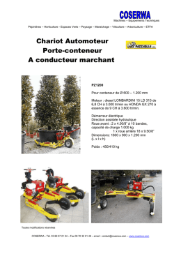 Chariot automoteur porte-conteneur