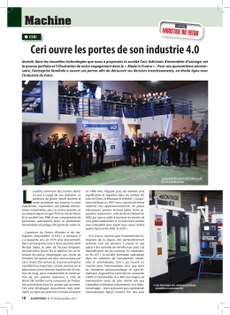 Ceri ouvre les portes de son industrie 4.0