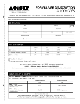 obtenir le formulaire d`inscription